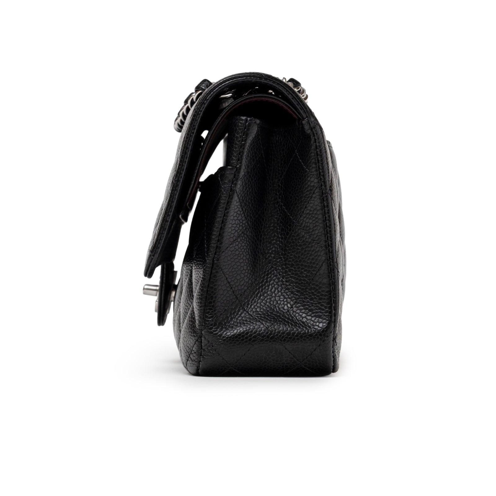 Chanel Medium Classic Flap Bag Black Caviar Palladium Hardware