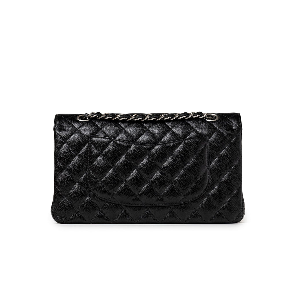 Chanel Medium Classic Flap Bag Black Caviar Palladium Hardware