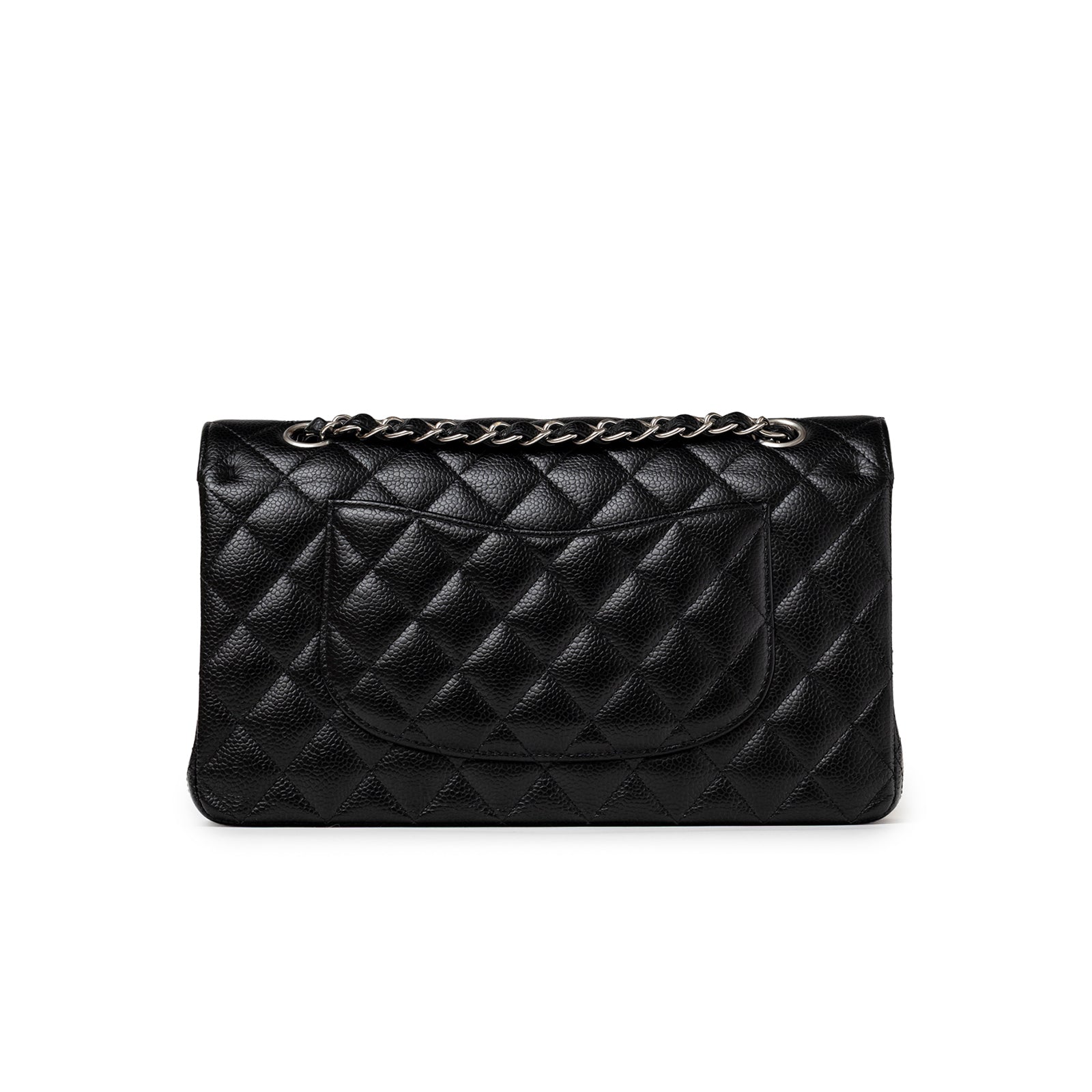 Chanel Medium Classic Flap Bag Black Caviar Palladium Hardware