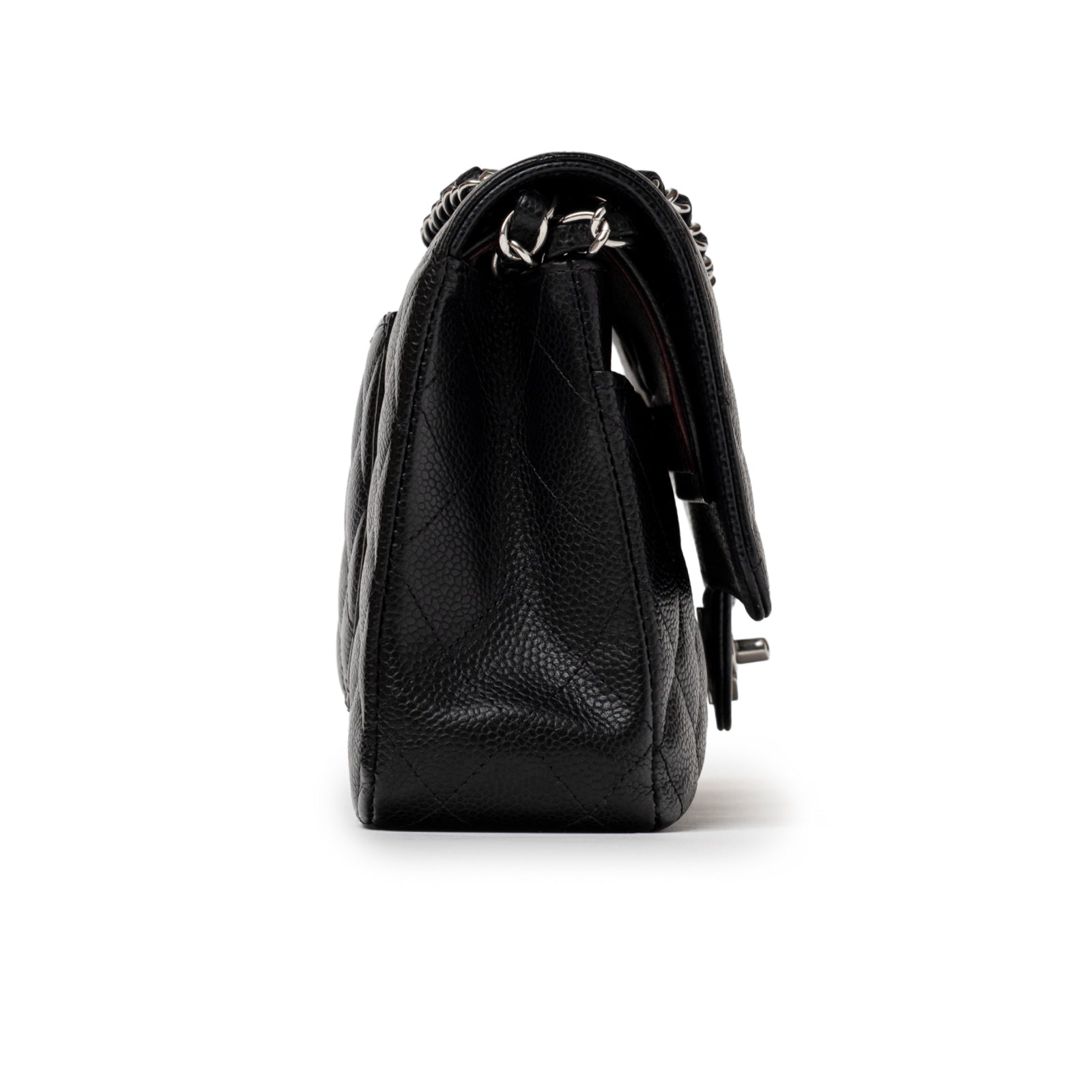 Chanel Medium Classic Flap Bag Black Caviar Palladium Hardware