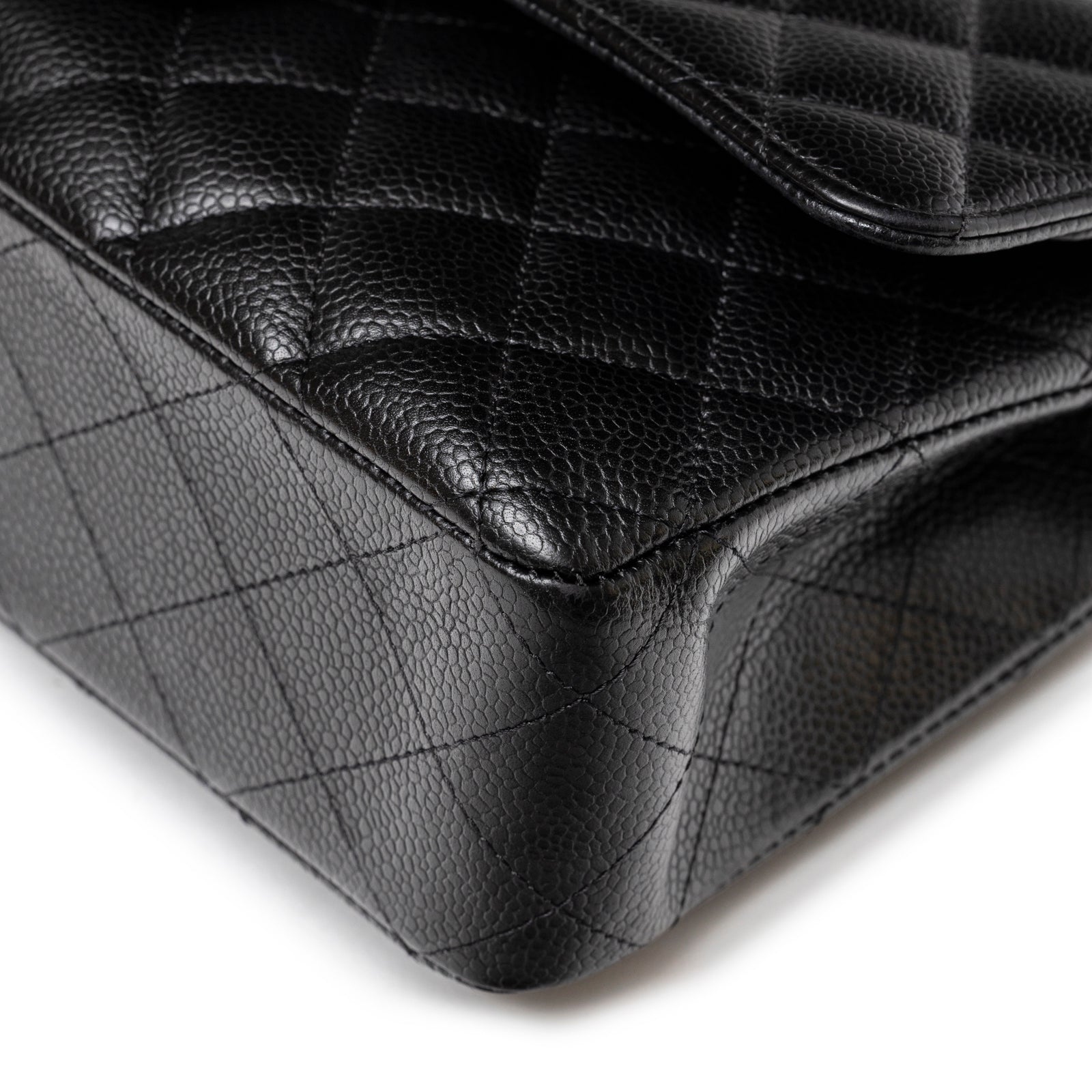 Chanel Medium Classic Flap Bag Black Caviar Palladium Hardware