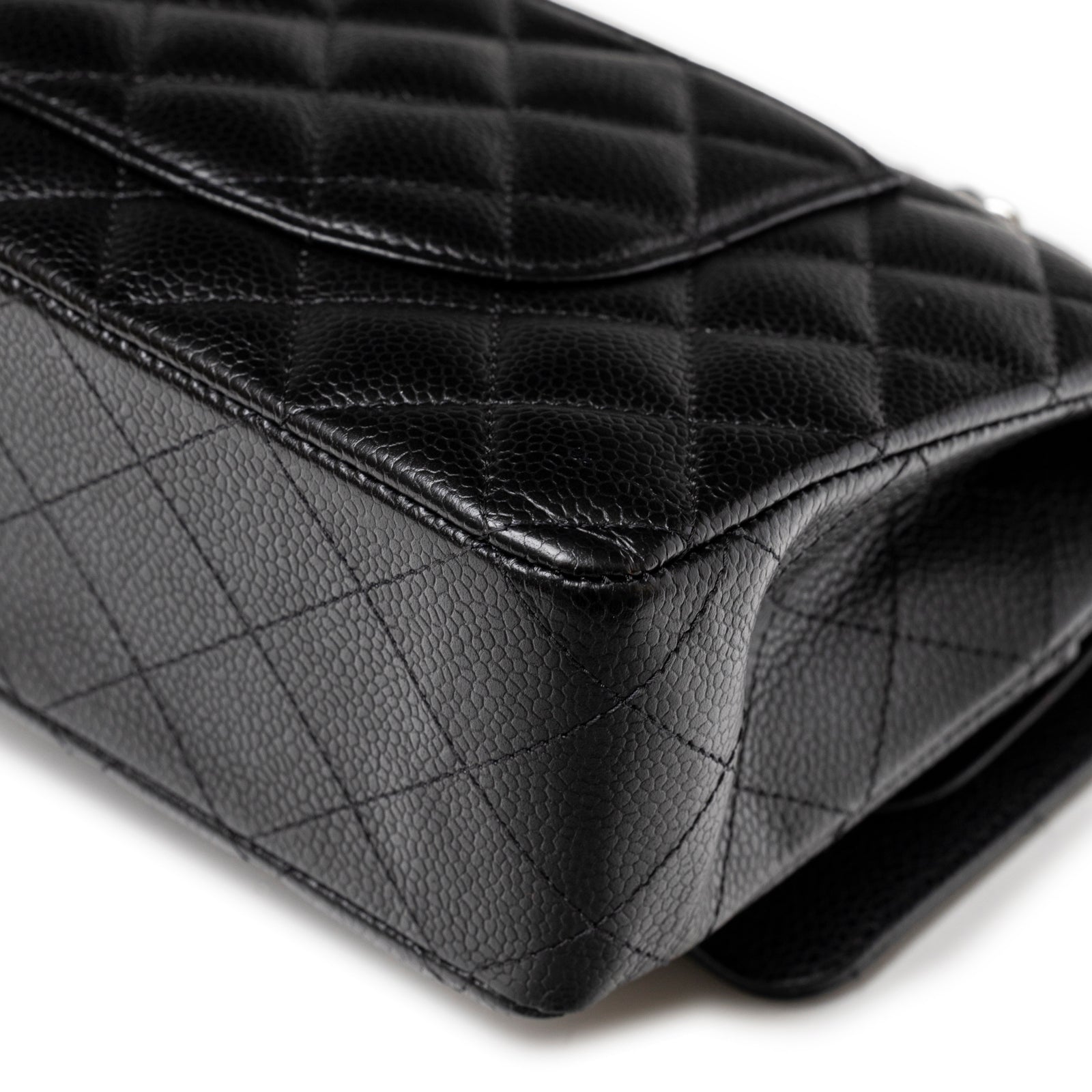 Chanel Medium Classic Flap Bag Black Caviar Palladium Hardware