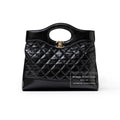 Chanel Mini 31 Shopping Tote Calfskin Black Gold Hardware