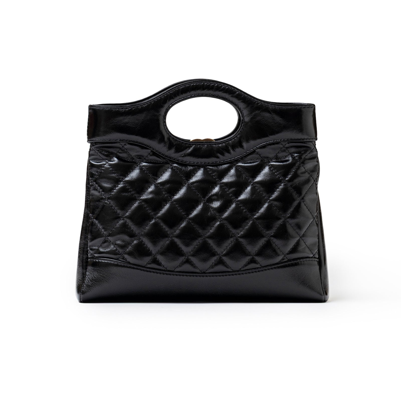 Chanel Mini 31 Shopping Tote Calfskin Black Gold Hardware