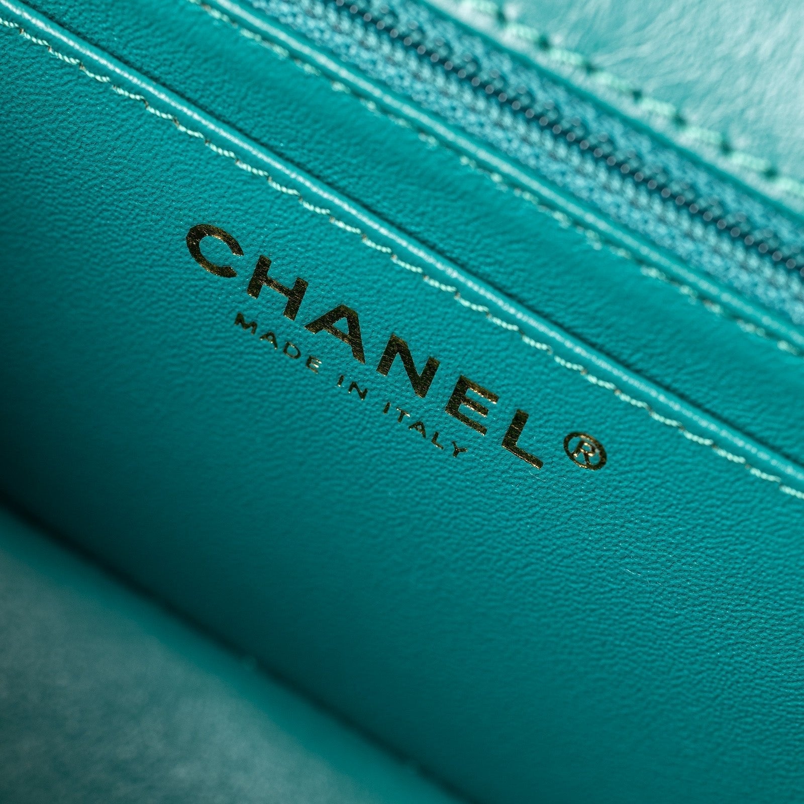 Chanel Mini Reissue 2.55 Flap Bag Green Aged Calfskin Brushed Gold Hardware