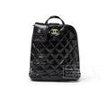 Chanel My Pocket Backpack Black Shiny Calfskin Gold Hardware