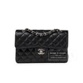 Chanel Small Classic Flap Bag Black Caviar Palladium Hardware