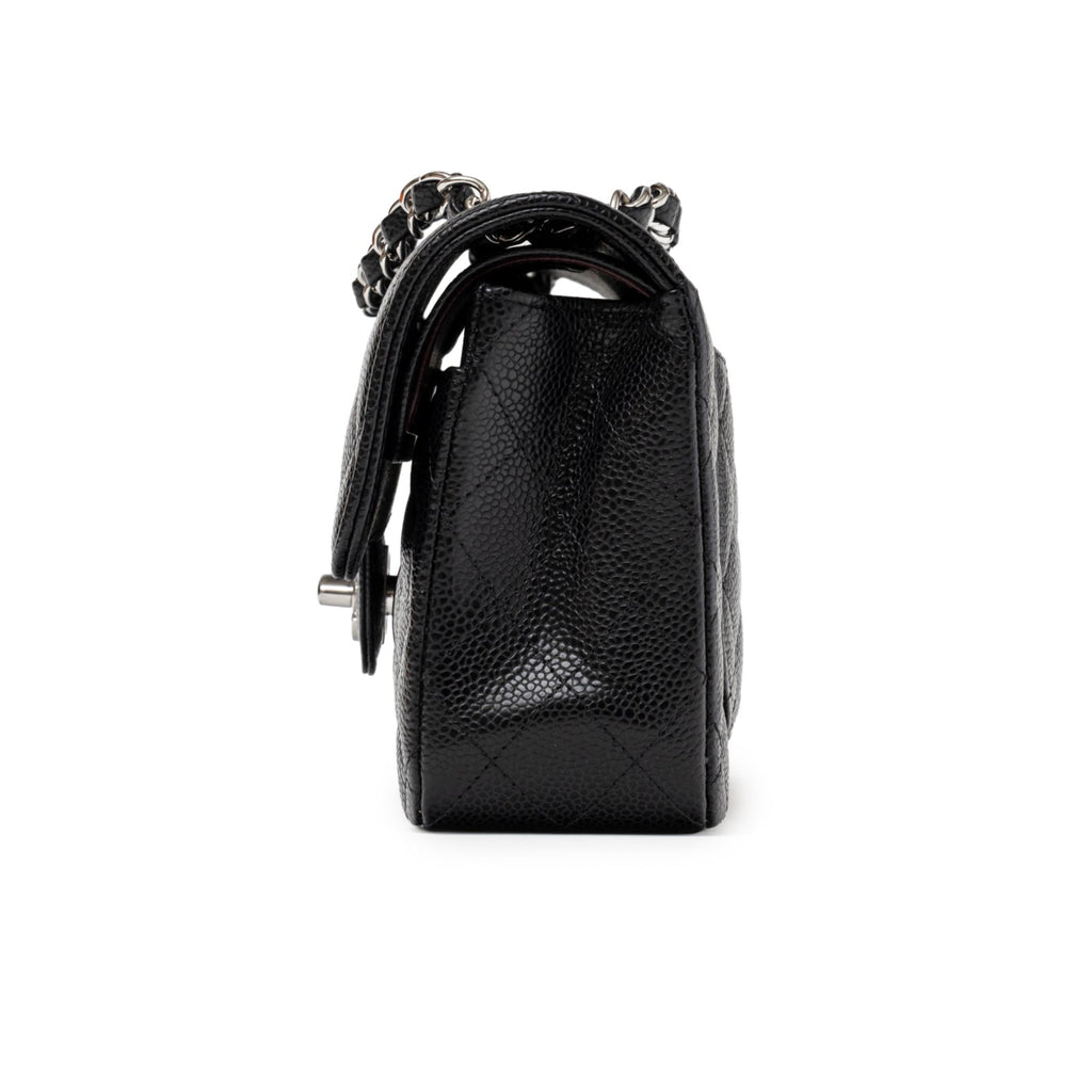 Chanel Small Classic Flap Bag Black Caviar Palladium Hardware