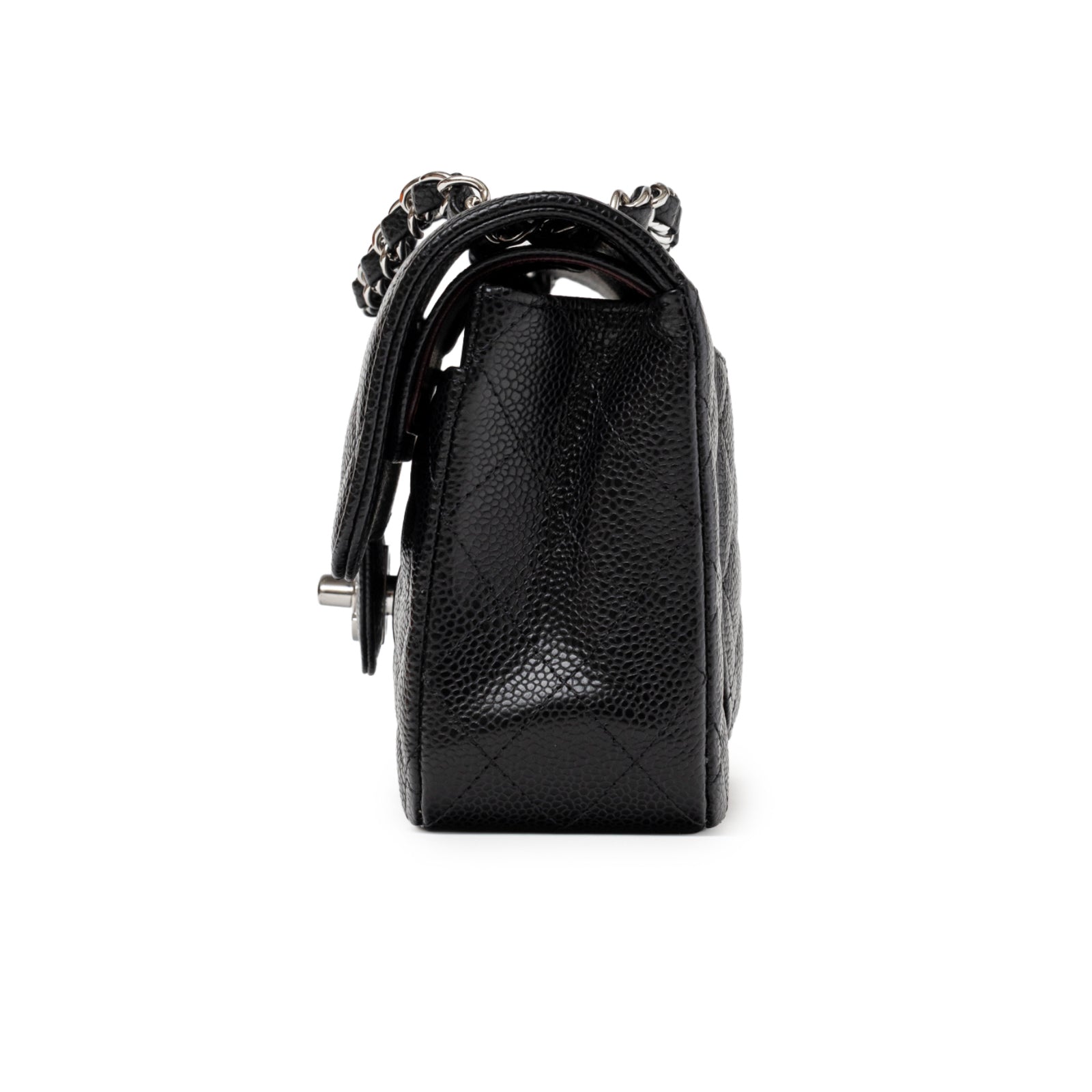 Chanel Small Classic Flap Bag Black Caviar Palladium Hardware