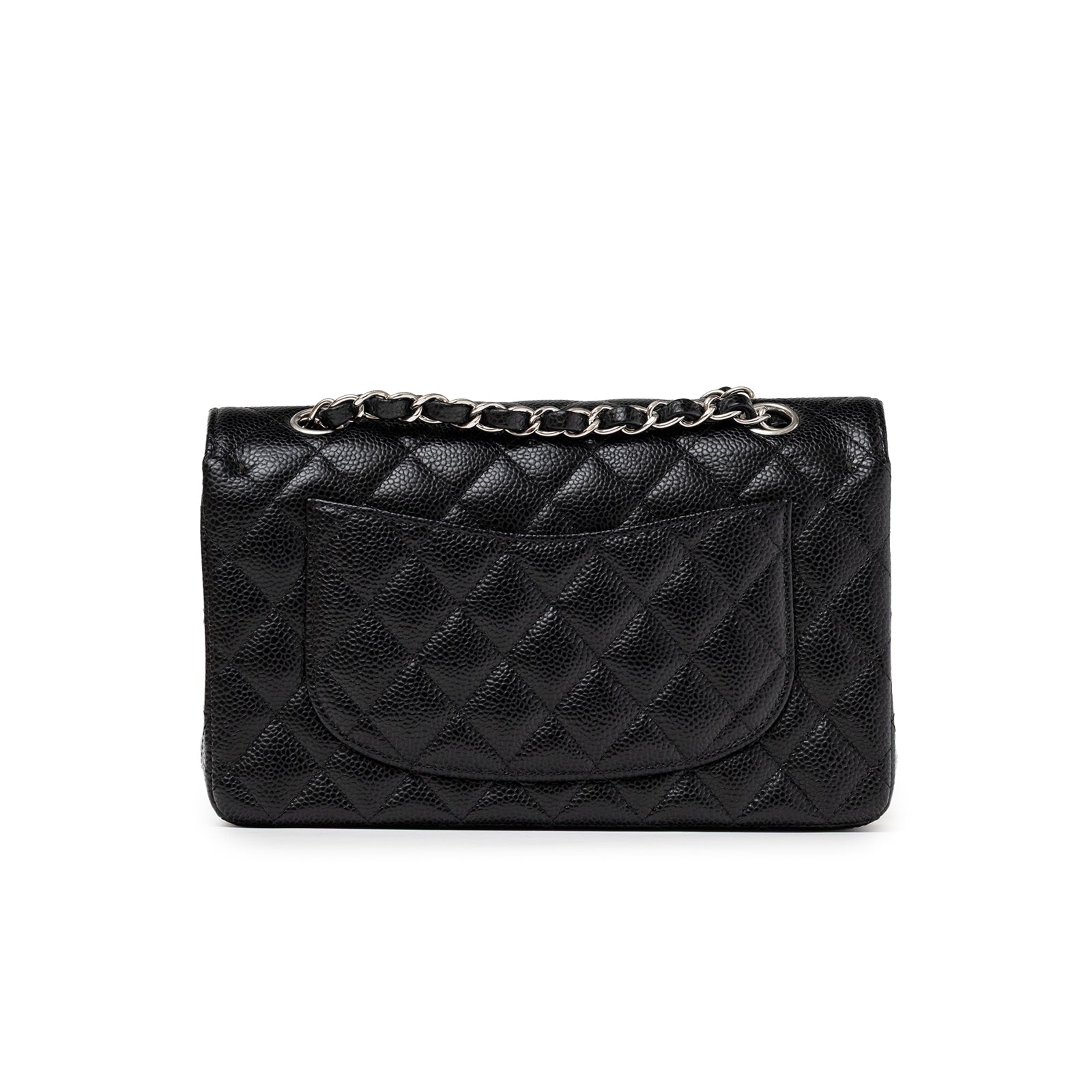 Chanel Small Classic Flap Bag Black Caviar Palladium Hardware