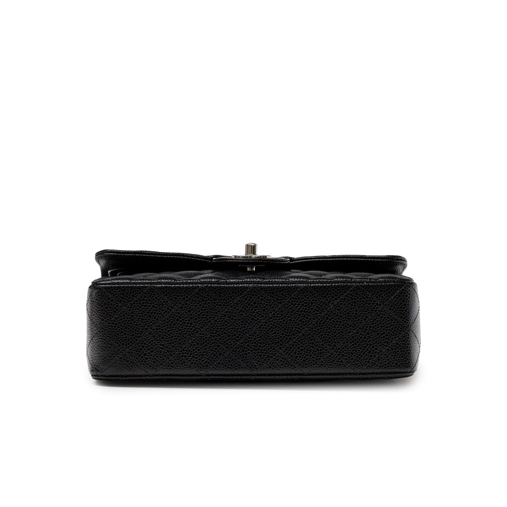 Chanel Small Classic Flap Bag Black Caviar Palladium Hardware