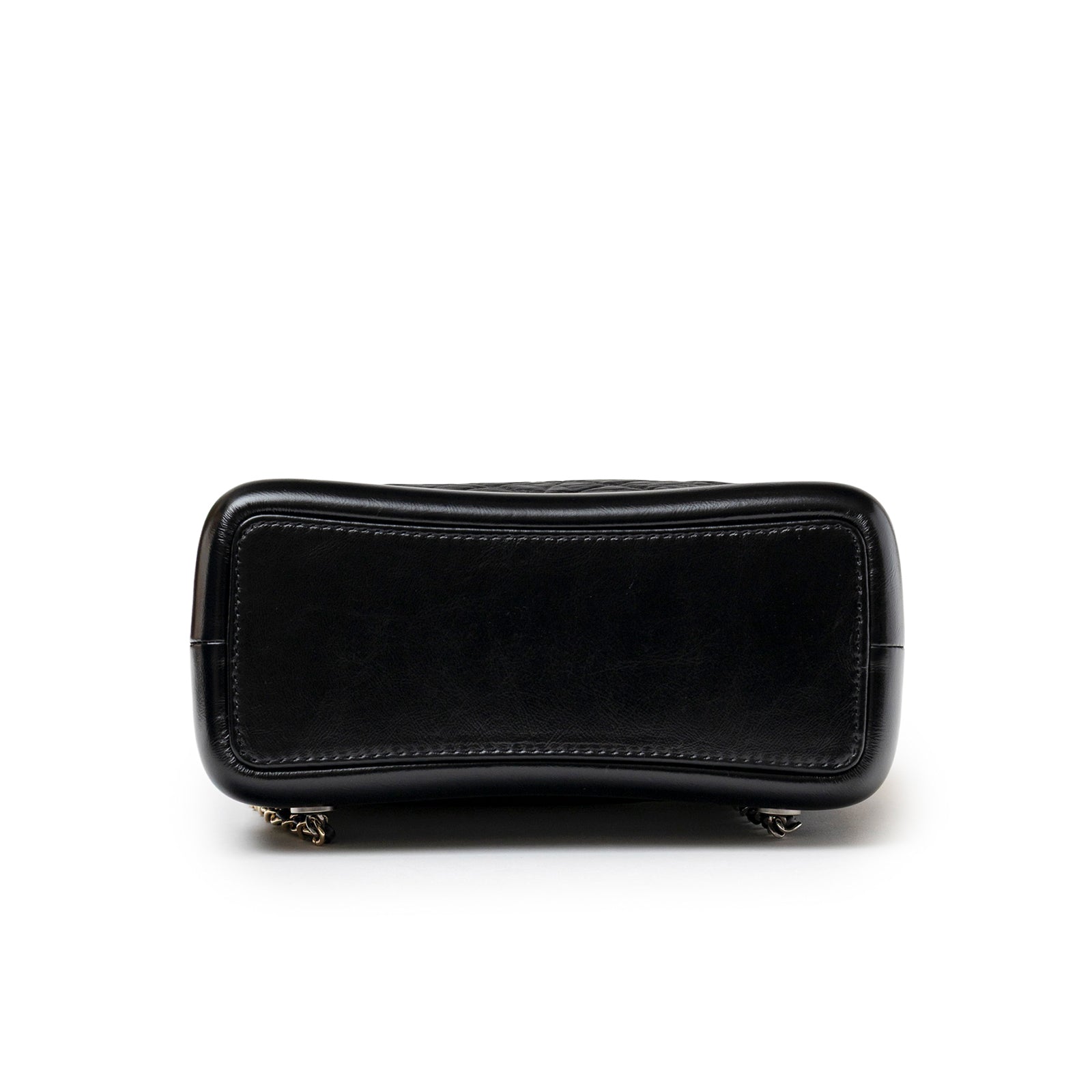Chanel Small Gabrielle Backpack Black Aged Calfskin Mixed Metal Hardware