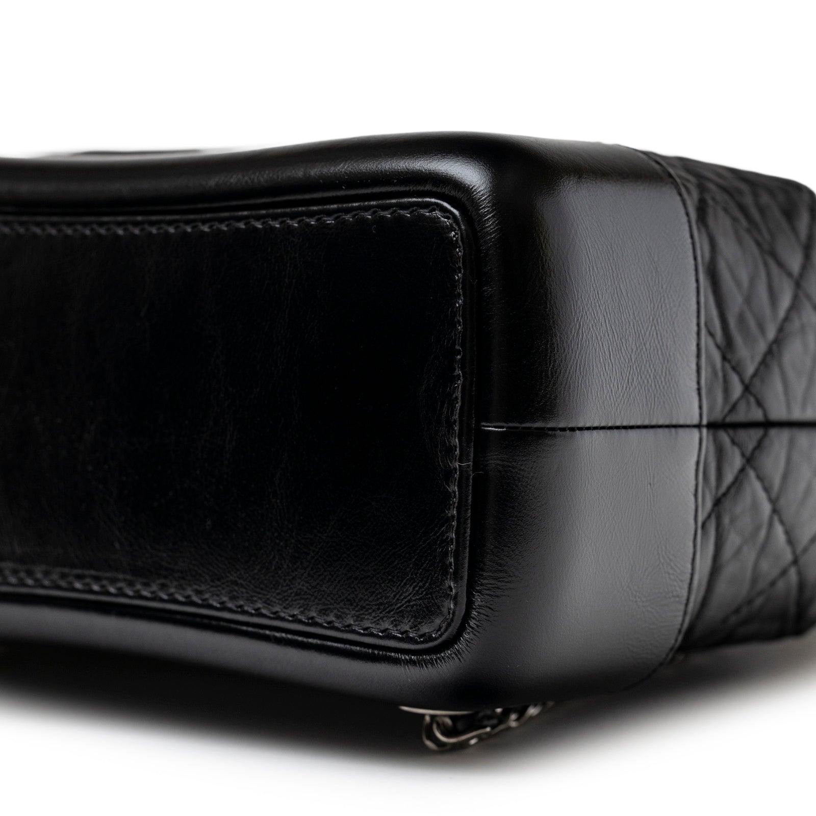 Chanel Small Gabrielle Backpack Black Aged Calfskin Mixed Metal Hardware