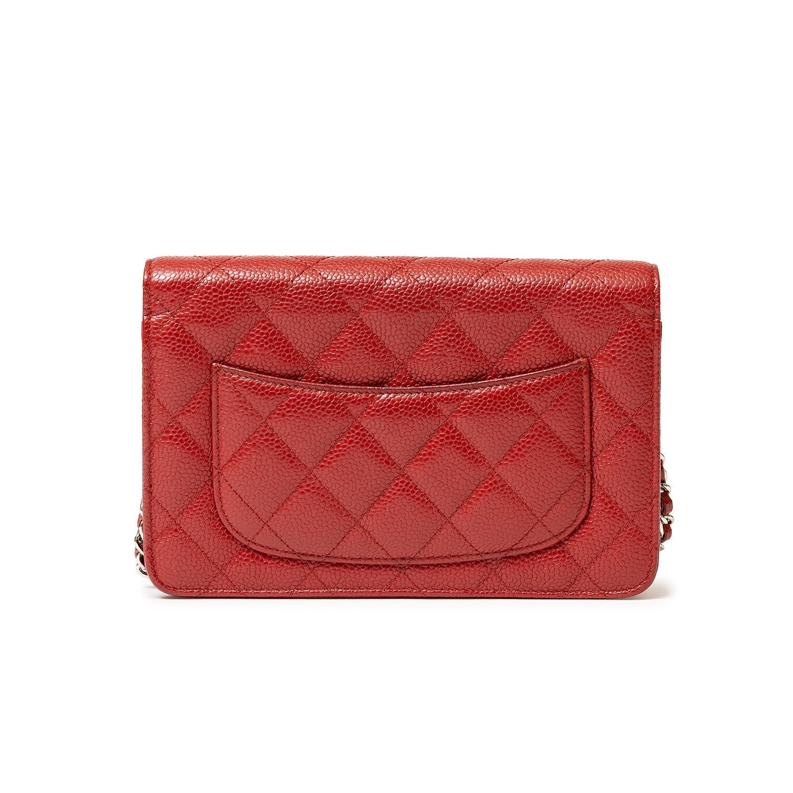 Chanel Wallet On Chain Red Caviar Palladium Hardware