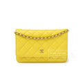 Chanel Wallet On Chain Yellow Caviar Palladium Hardware