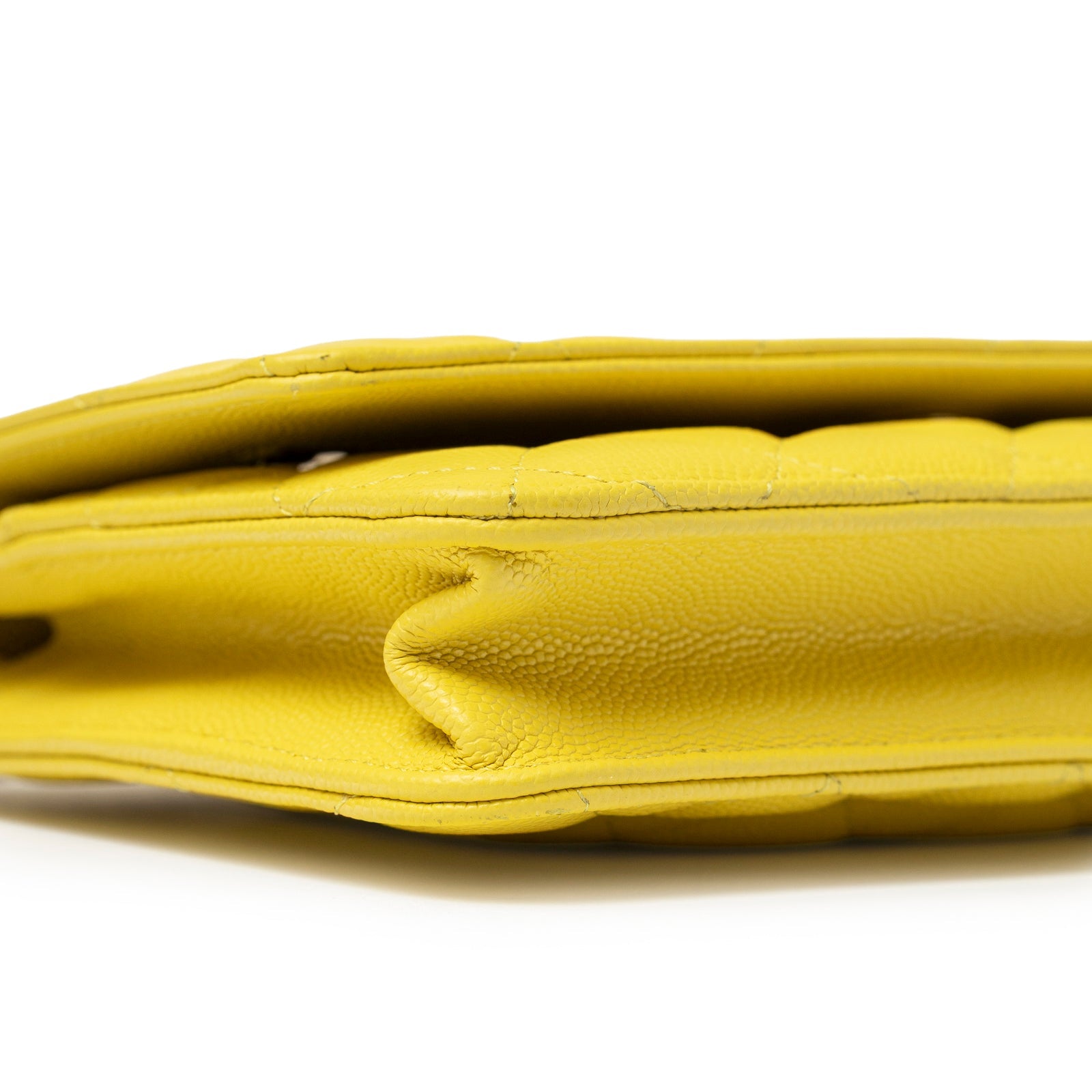 Chanel Wallet On Chain Yellow Caviar Palladium Hardware