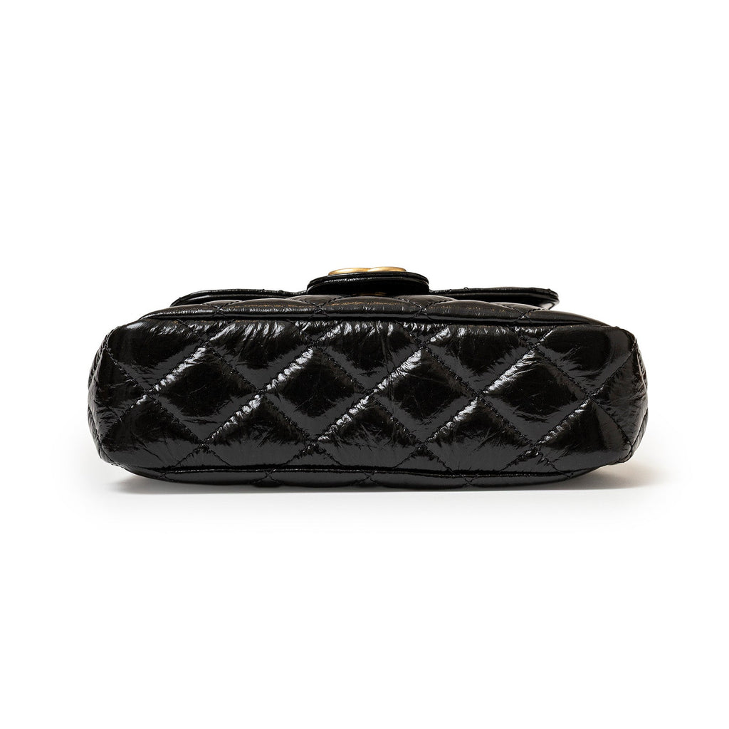Chanel Wavy CC Hobo Small Shiny Quilted Calf Gold Hardware