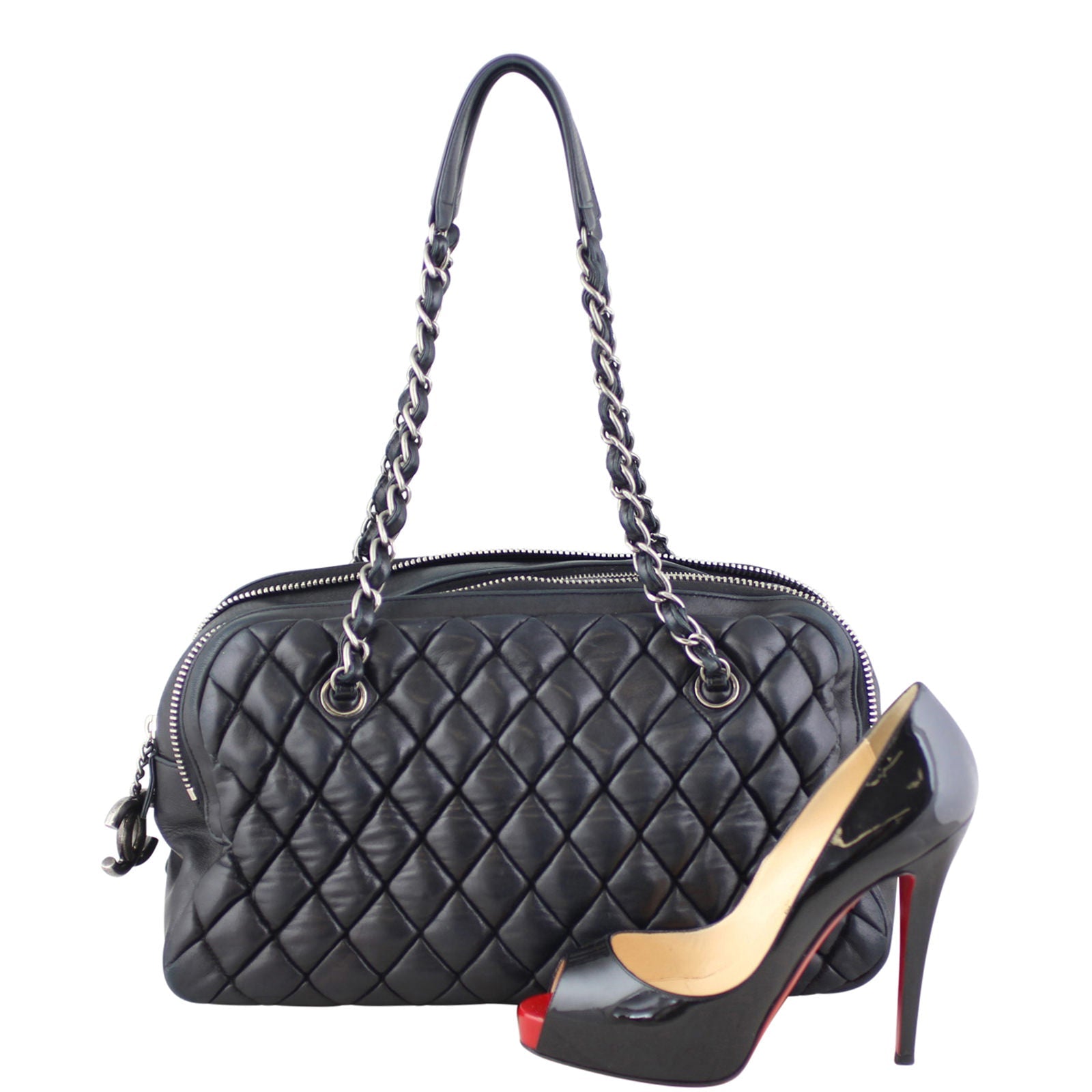 Chanel Quilted Bowling Bag