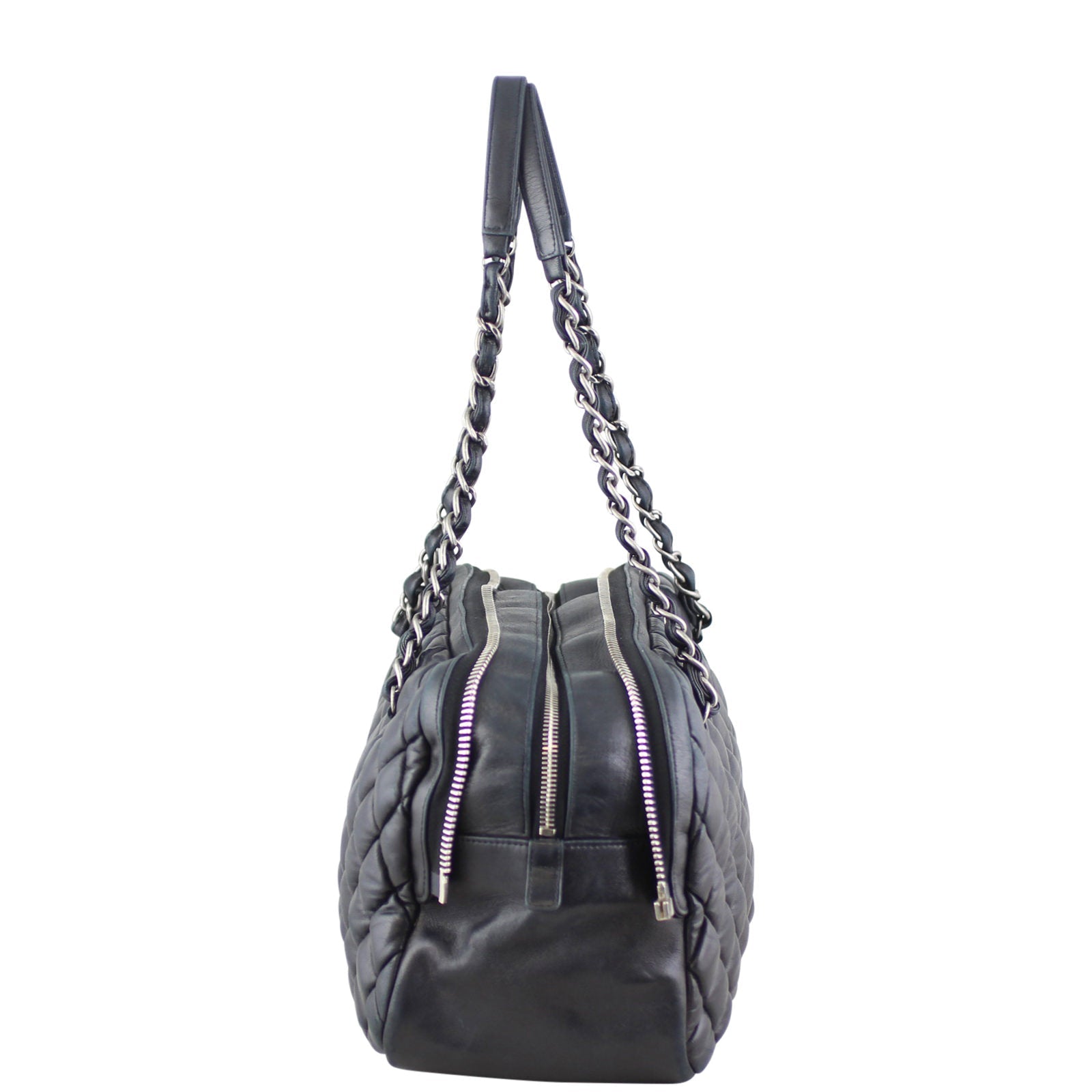 Chanel Quilted Bowling Bag