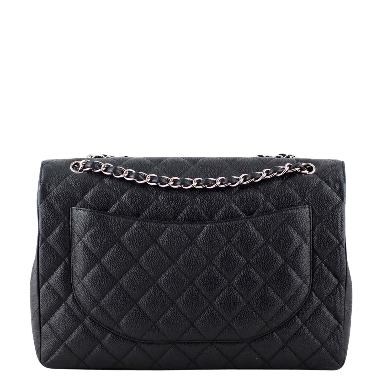 Chanel Classic Single Flap Maxi | Black Caviar 13 Series