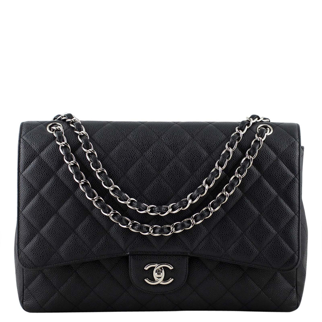 Chanel Classic Single Flap Maxi | Black Caviar 13 Series