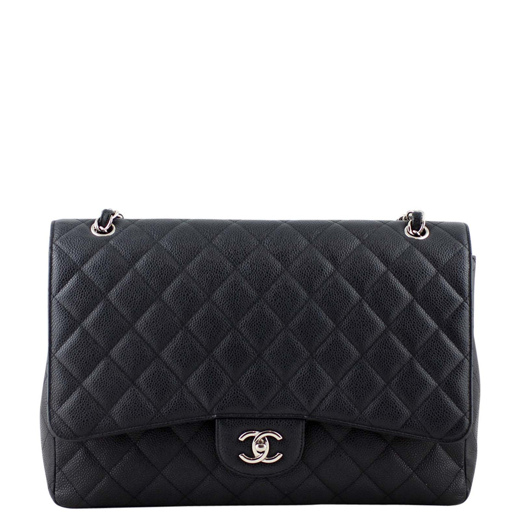Chanel Classic Single Flap Maxi | Black Caviar 13 Series