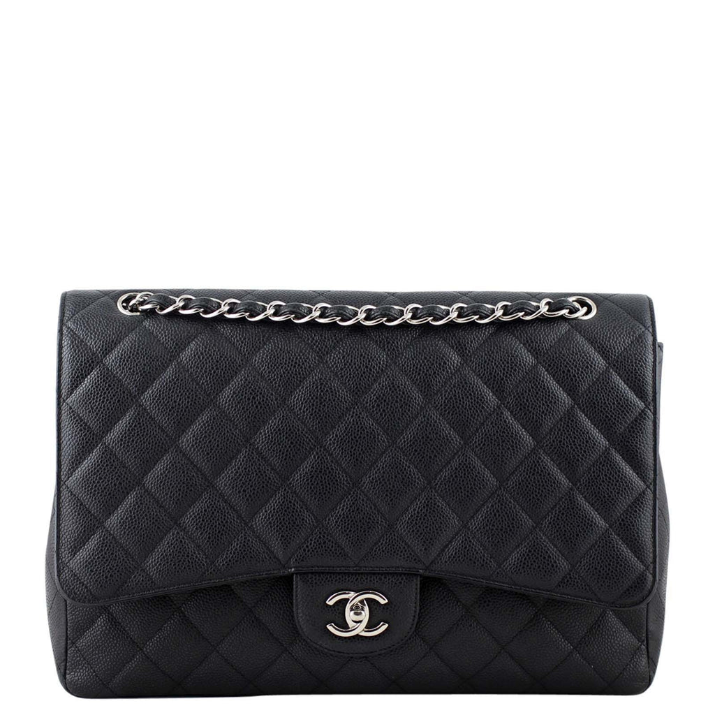 Chanel Classic Single Flap Maxi | Black Caviar 13 Series