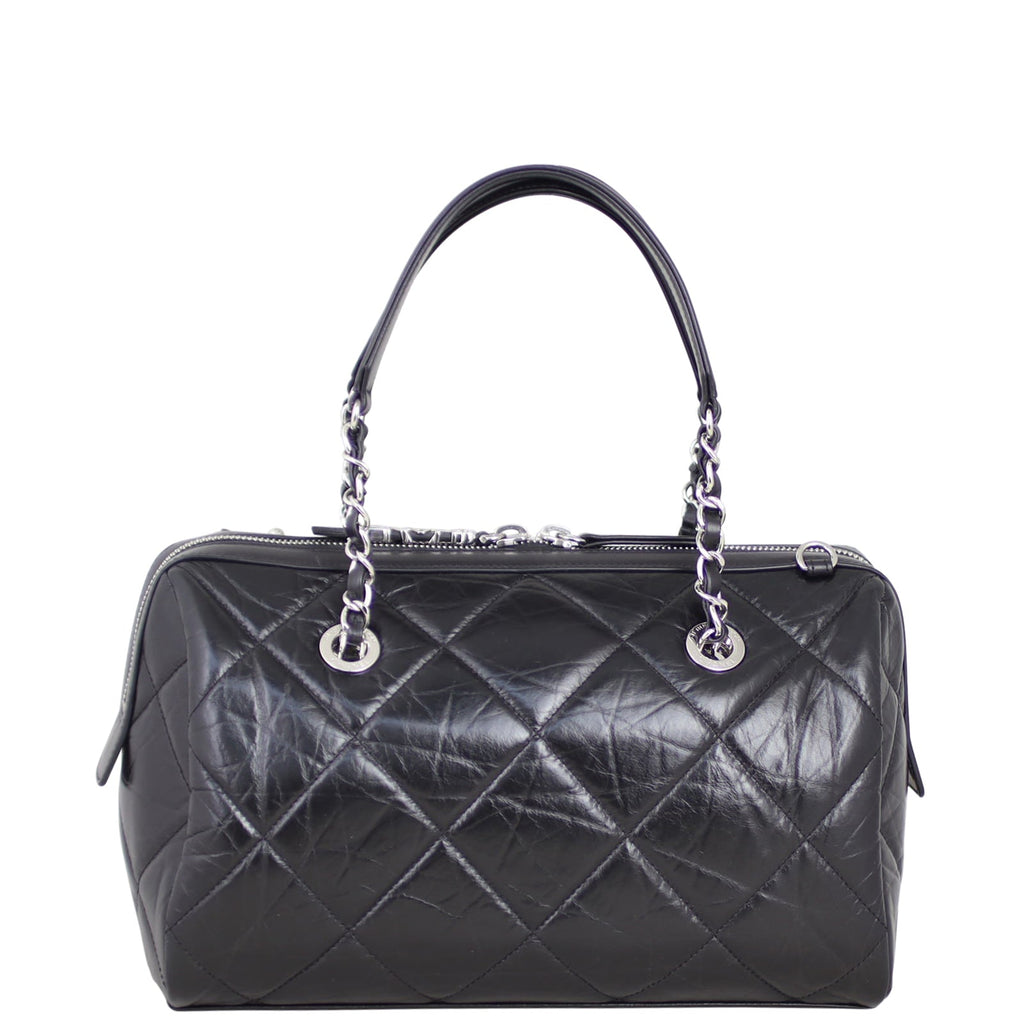 Chanel CC Quilted Bowling Bag Small