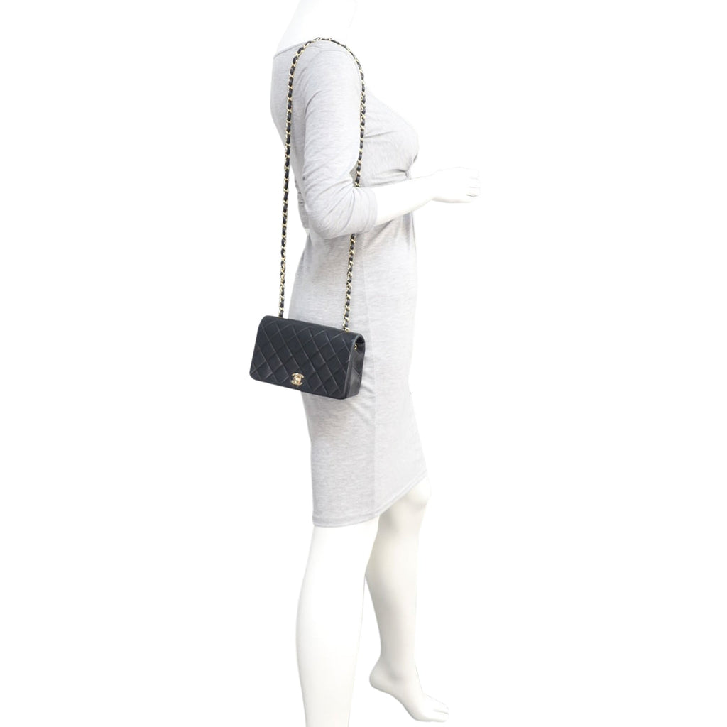 Chanel CC Full Flap Bag Small | Lambskin