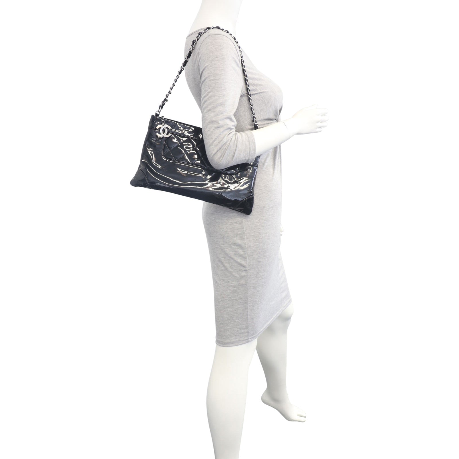 Chanel CC Patent Shoulder Bag