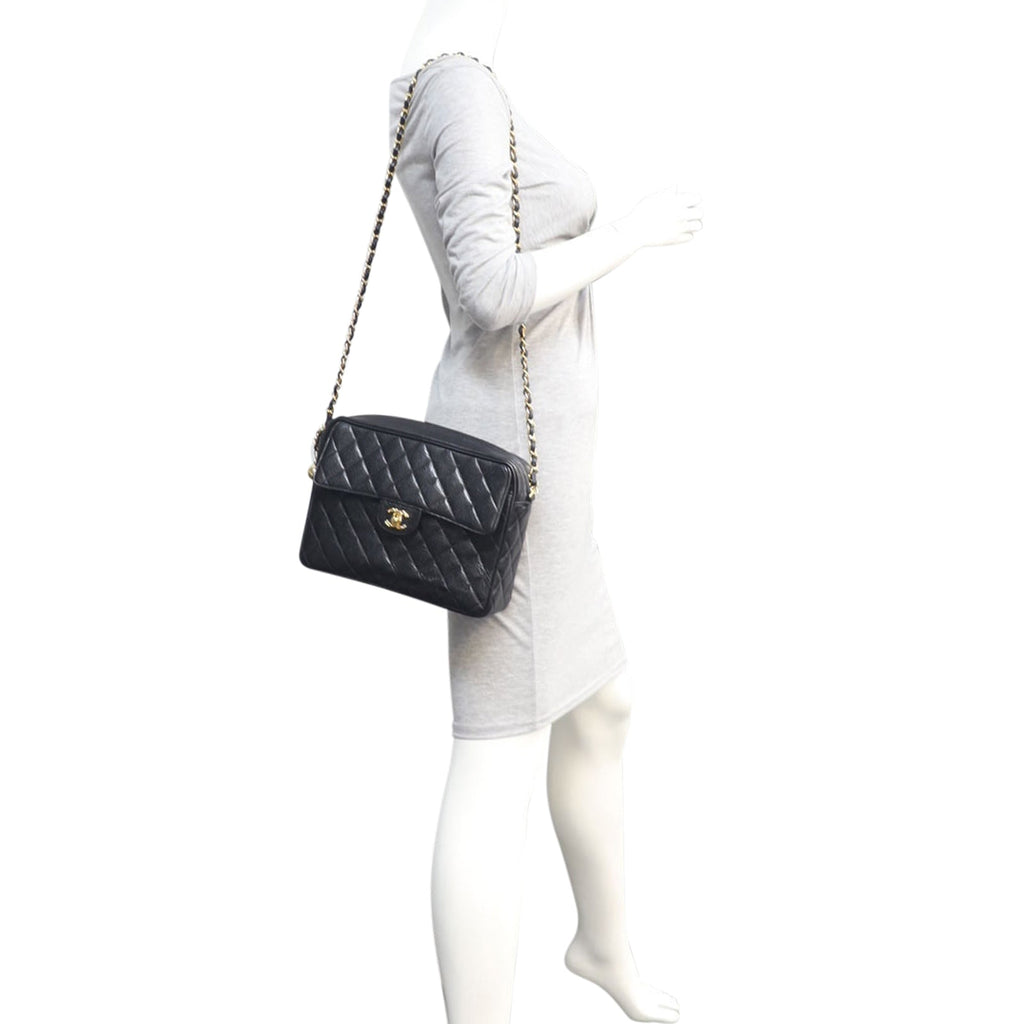 Chanel CC Quilted Flap Camera Bag