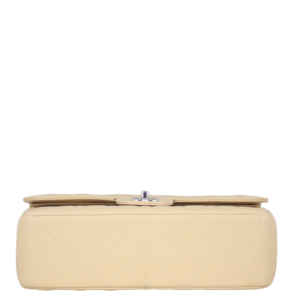 Chanel Classic Double Flap Jumbo | Beige Caviar