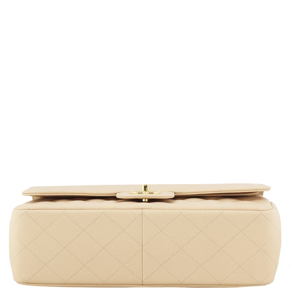 Chanel Classic Double Flap Jumbo | Nude Beige