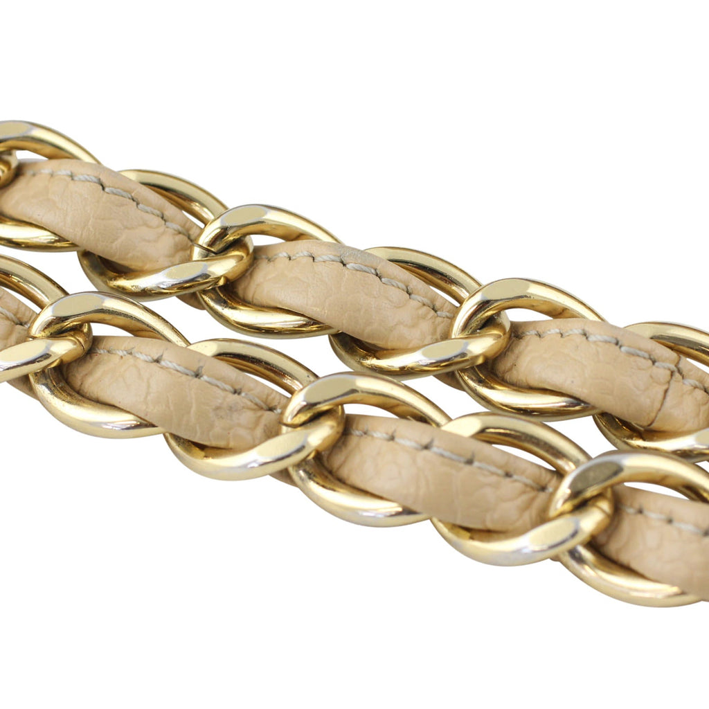 Chanel Classic Double Flap Jumbo |  Beige Gold Hardware