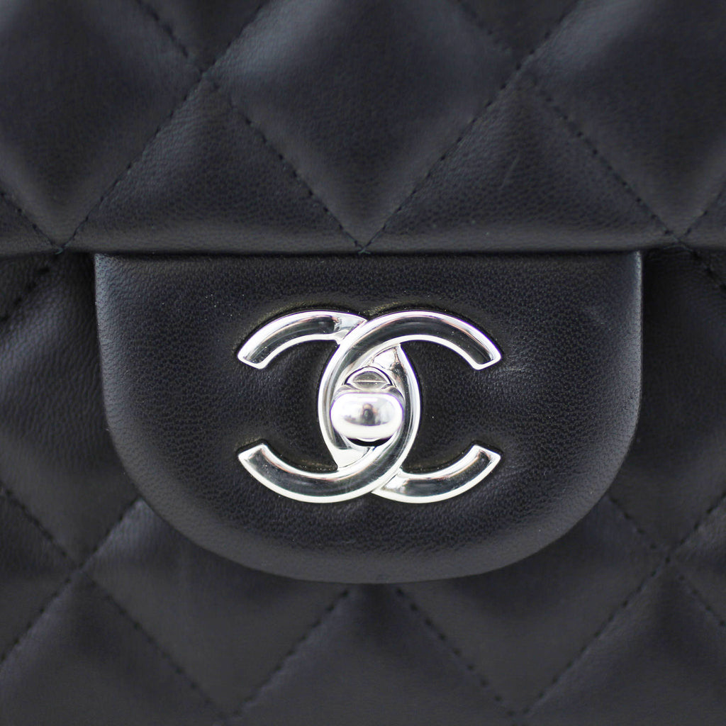 Chanel Classic Double Flap Jumbo | Black Lambskin 19 Series