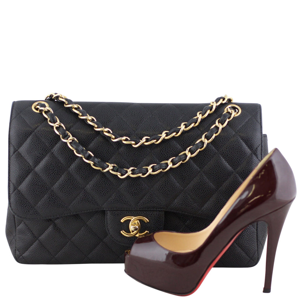 Chanel Classic Double Flap Jumbo Caviar