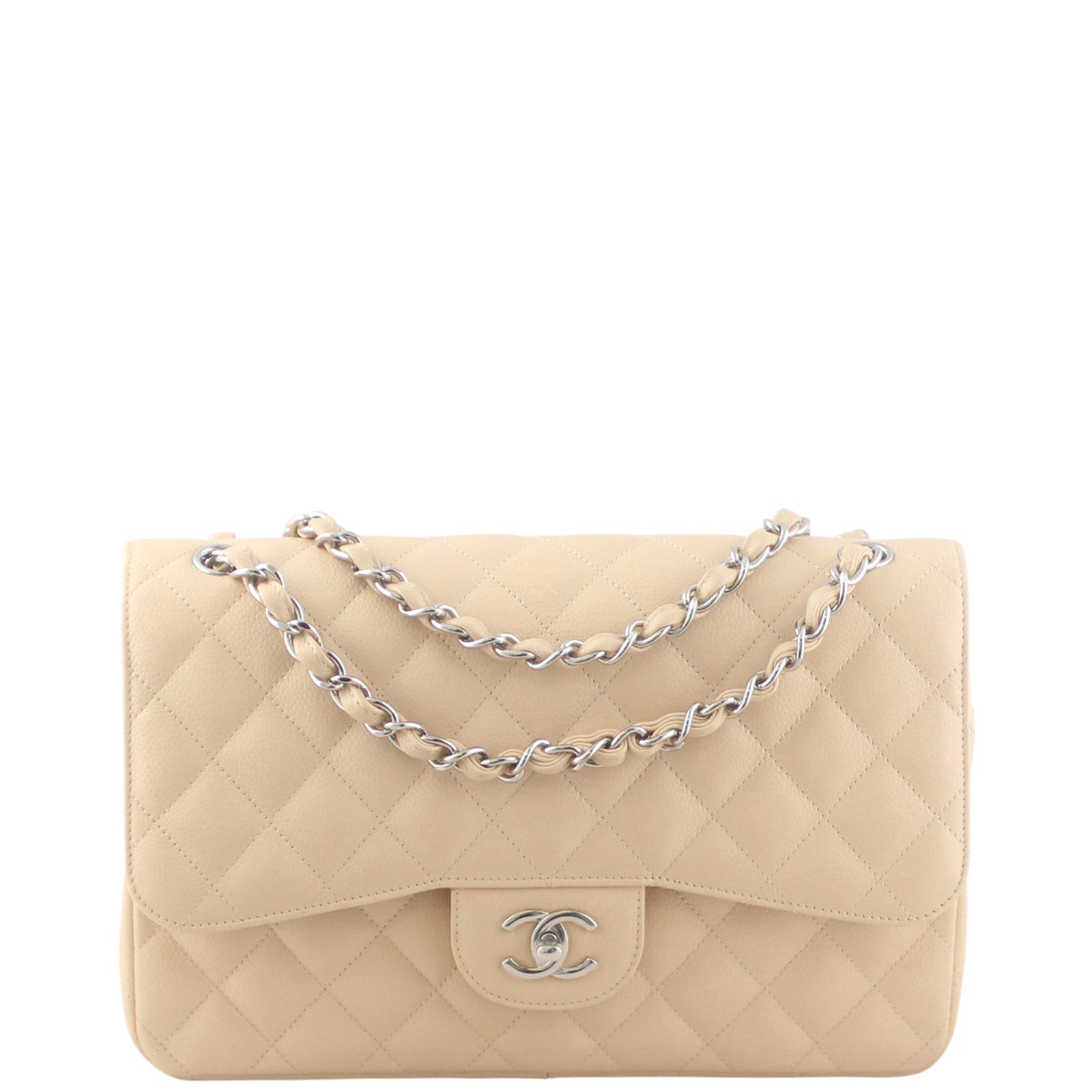 Chanel Classic Double Flap Jumbo | Beige 14 Series