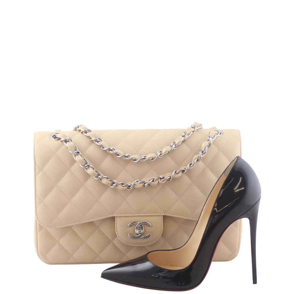Chanel Classic Double Flap Jumbo | Beige 14 Series