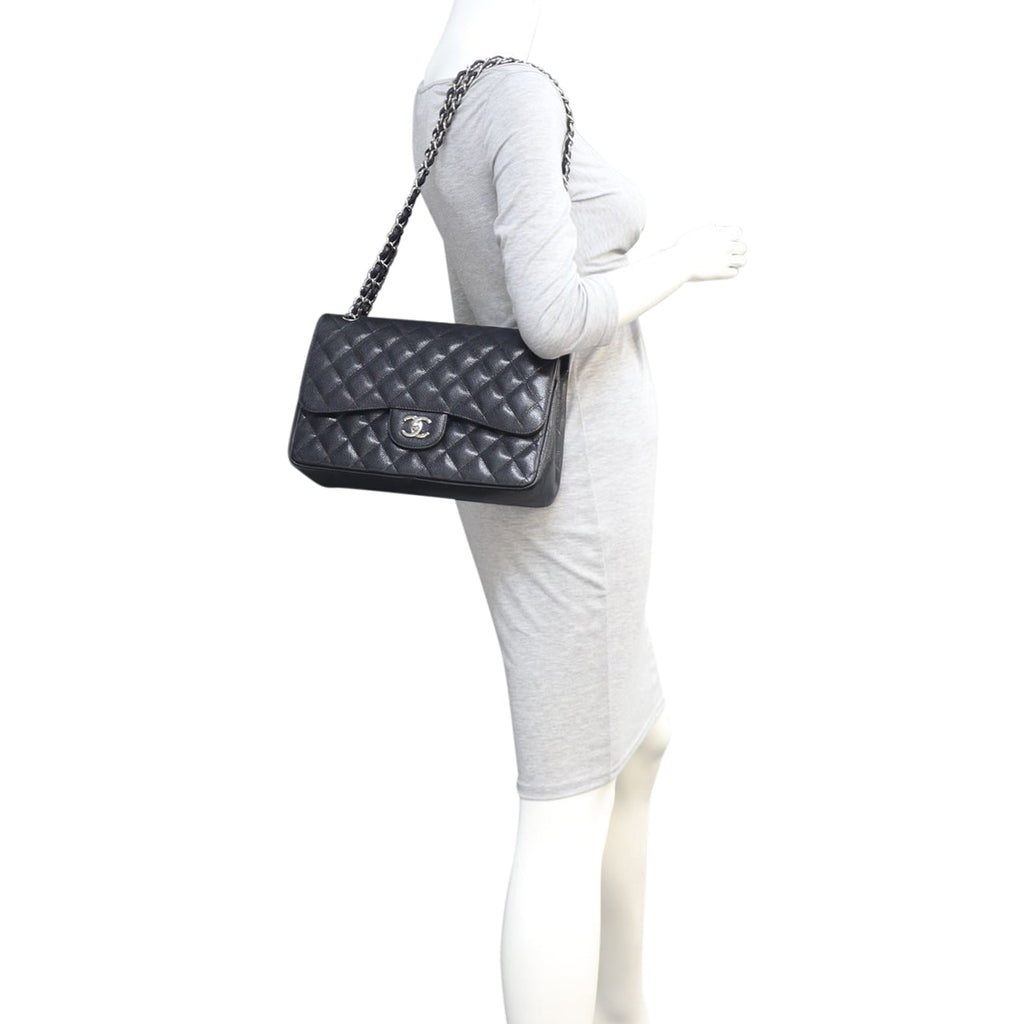 Chanel Classic Double Flap Jumbo | Black 15 Series