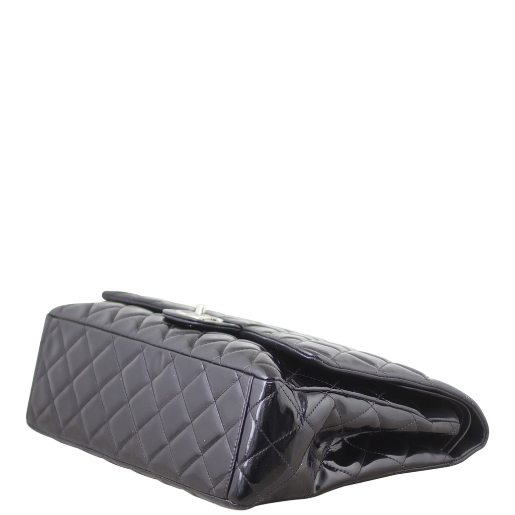 Chanel Classic Double Flap Maxi | Black Patent