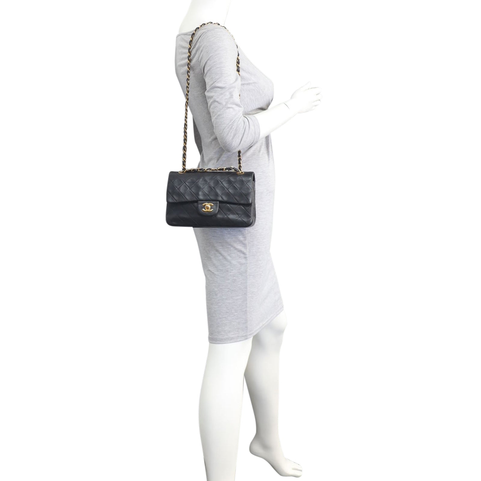 Chanel Classic Double Flap Small |Black Lambskin