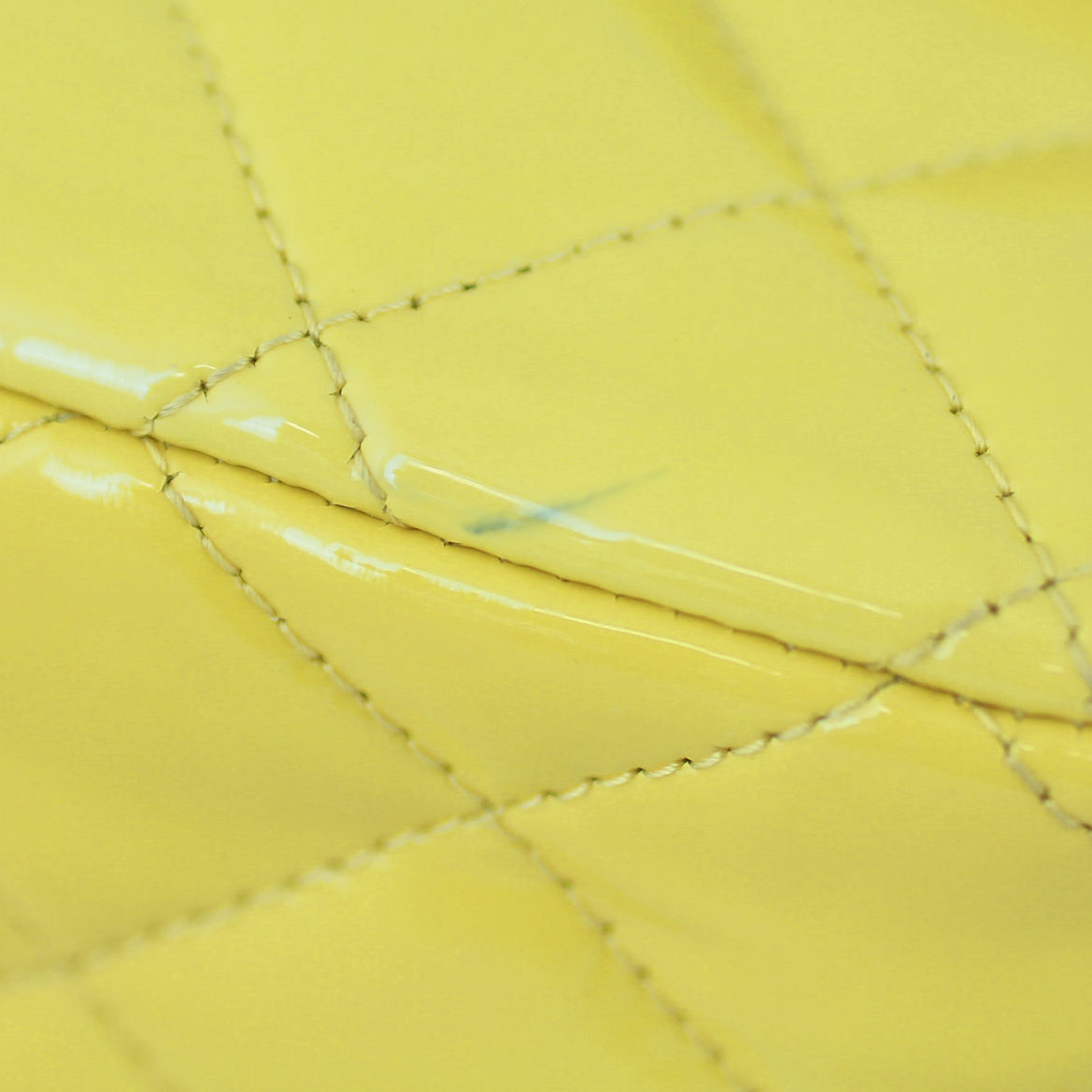 Chanel Classic Double Flap Medium Patent | Yellow