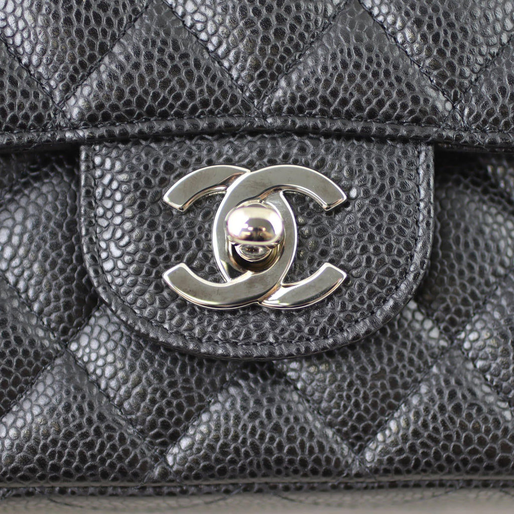 Chanel Classic Double Flap Medium | 13 Series Black Silver Hardware