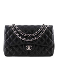 Chanel Classic Double Flap Jumbo | Black 18 Series