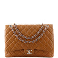 Chanel Classic Double Flap Maxi | Tan