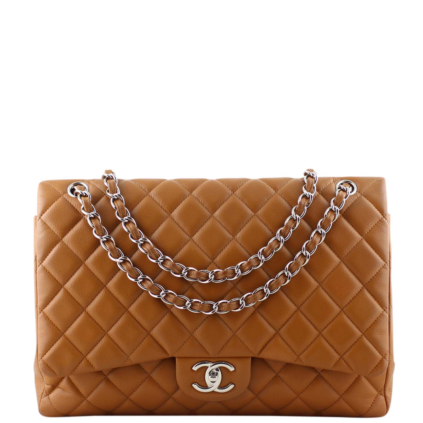 Chanel Classic Double Flap Maxi | Tan