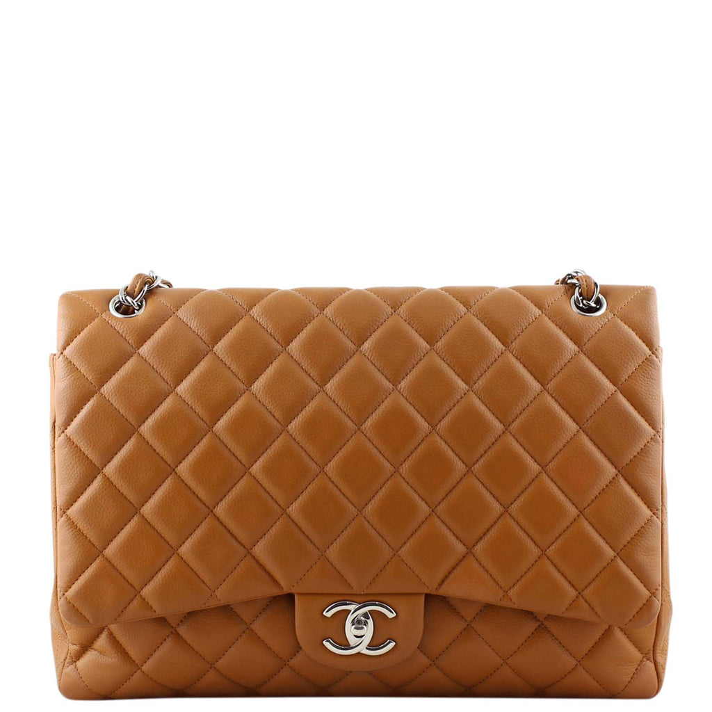 Chanel Classic Double Flap Maxi | Tan