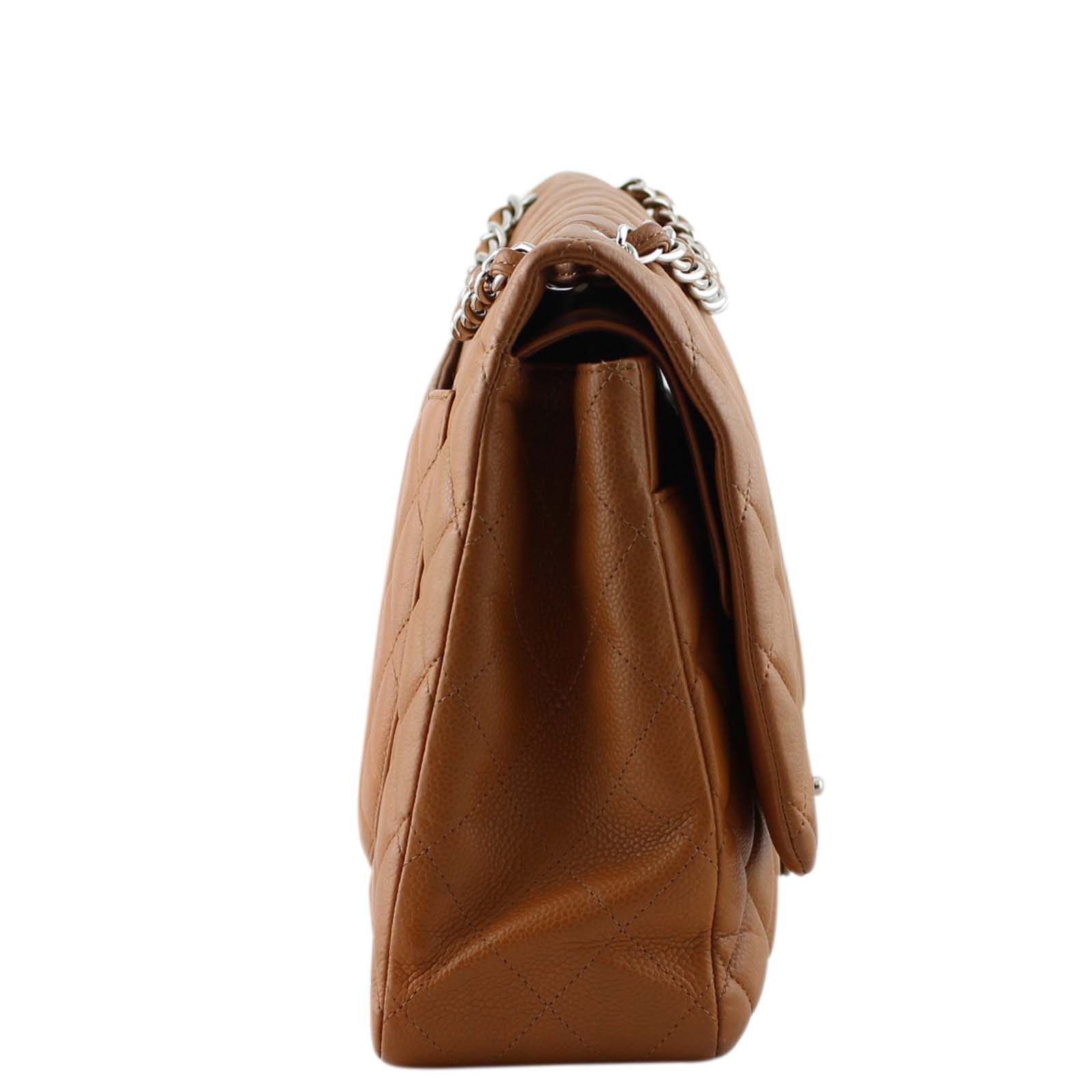 Chanel Classic Double Flap Maxi | Tan