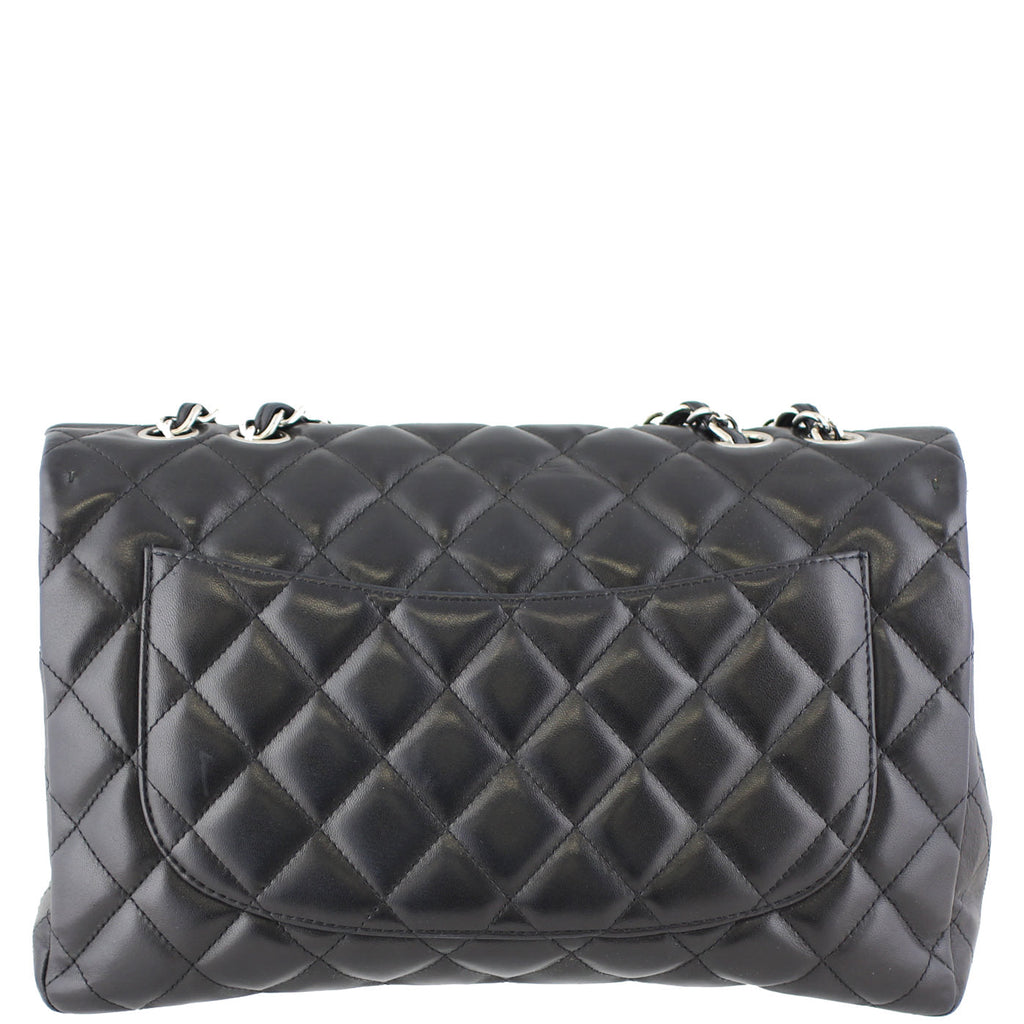 Chanel Classic Single Flap Jumbo | Black Lambskin 13 Series