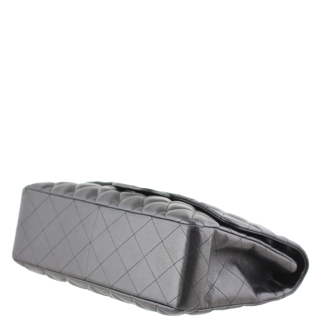 Chanel Classic Single Flap Jumbo | Black Lambskin 13 Series